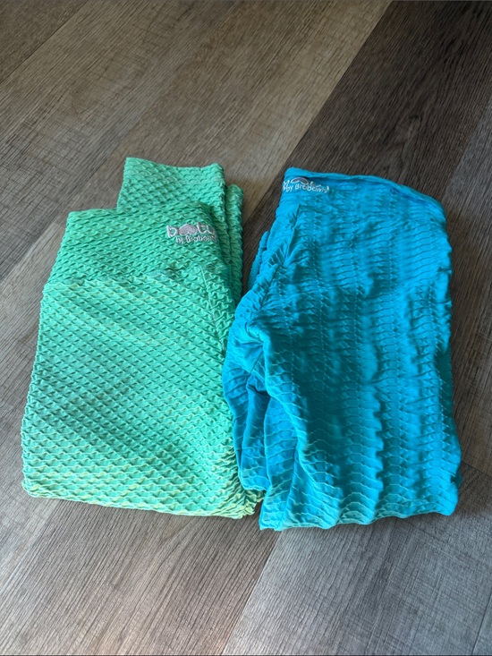 Booty by Brabants Pants - Booty by Brabants Mint & Teal Textured Leggings